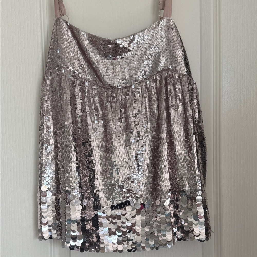 Marciano Metallic Sequin top